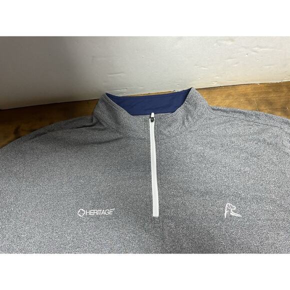Rhoback Pullover Mens 3XL XXXL Golfer Performance Quarter Zip Sweatshirt Casual - Picture 3 of 12